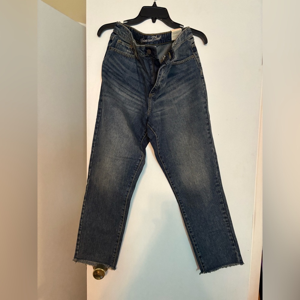 Universal Thread High Rise Straight Fit Dark Blue Jeans-size 10 R-NWT